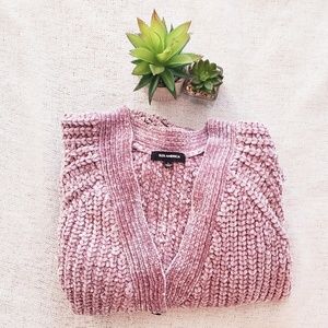 525 America Chunky Chenille Knit Cardigan